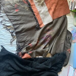 Multicolor Fringed Scarf